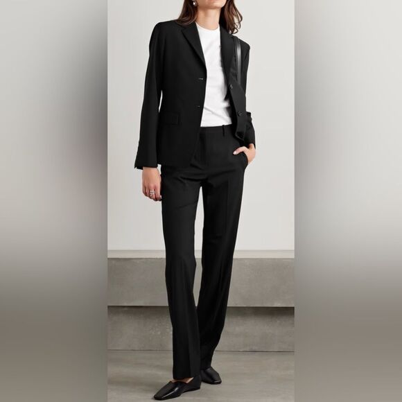 THEORY Wool-blend straight-leg pants size 2 wool 98% Lycra :2% - Picture 1 of 11